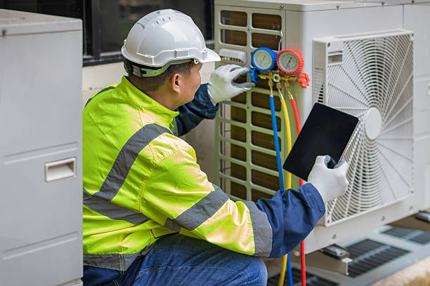 Professional Hvac technician working in Morongo Valley, CA